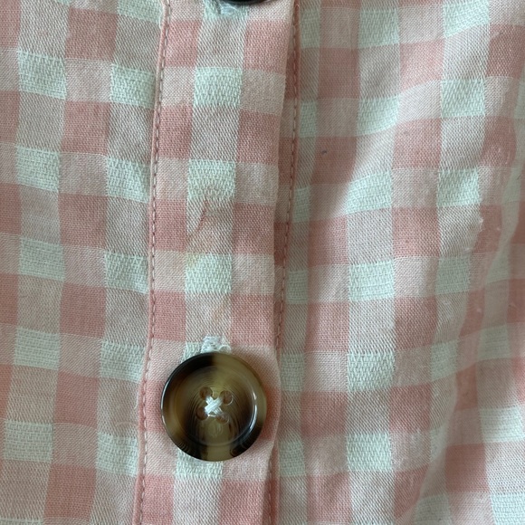 Revolve LPA Pink Puff Sleeve Button Up Dress XXS - Picture 4 of 8